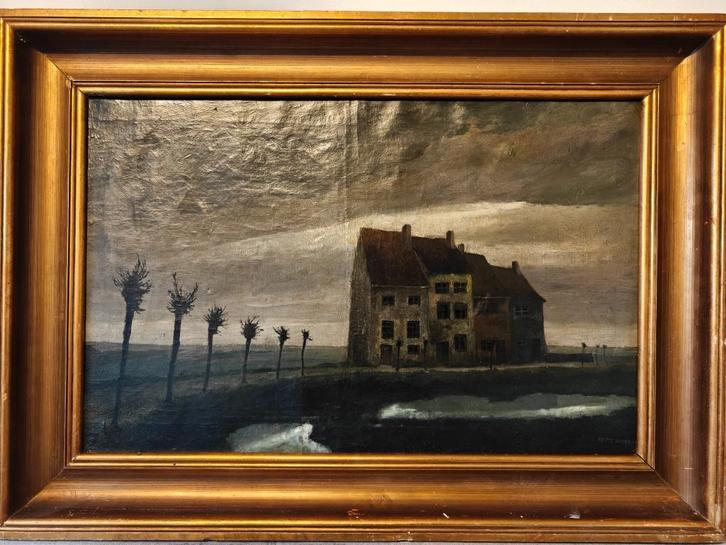 Isidoor Opsomer - Landschap na onweer, Antiek en Kunst, Kunst | Schilderijen | Klassiek, Ophalen of Verzenden