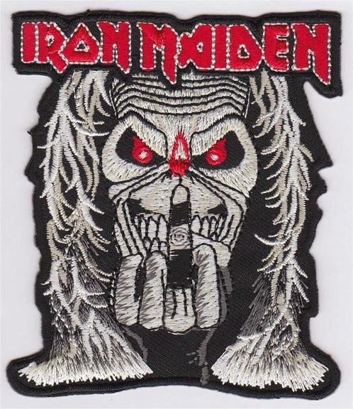 Iron Maiden stoffen opstrijk patch embleem #2, Verzamelen, Muziek, Artiesten en Beroemdheden, Nieuw, Kleding, Verzenden