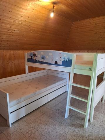 Lifetime hoekstapelbed thema ridder met 2 lades, accessoires beschikbaar voor biedingen