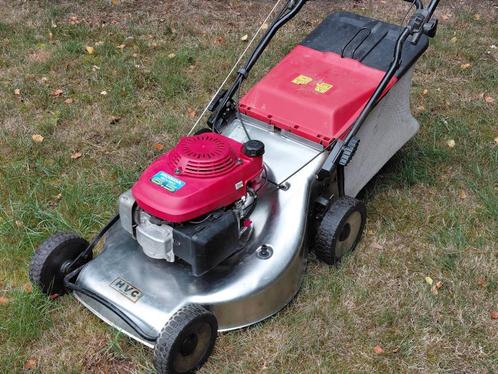 Honda 6,5pk Inox grasmaaier zelftrekker 56cm maaibreedte, Tuin en Terras, Grasmaaiers, Gebruikt, Benzine-grasmaaier, 50 cm of meer