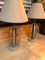2 Lampen in metaal, Ophalen, Gebruikt, Metaal, Modern