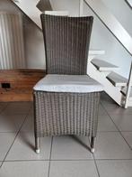 6 eetkamerstoelen, Huis en Inrichting, Stoelen, Ophalen, Gebruikt, Grijs, Kunststof