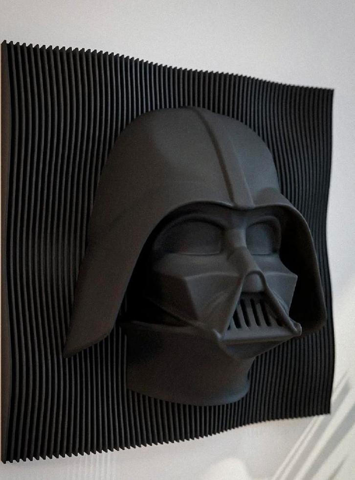 Décoration murale Dark Vador 3D +- 20 x 20 cm, Collections, Star Wars, Comme neuf, Enlèvement ou Envoi