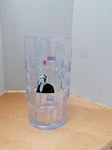 Rodenbach bierpot bierglas in plastiek. 0,5 L., Collections, Marques & Objets publicitaires, Enlèvement ou Envoi, Comme neuf