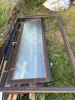glazen deur met omkasting, Doe-het-zelf en Bouw, Deuren en Vliegenramen, Ophalen, Gebruikt, 120 cm of meer, Buitendeur