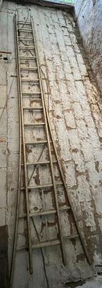 Aluminium dubbele ladder, Doe-het-zelf en Bouw, Ladders en Trappen, Ophalen, Gebruikt, Ladder, Opvouwbaar of Inschuifbaar