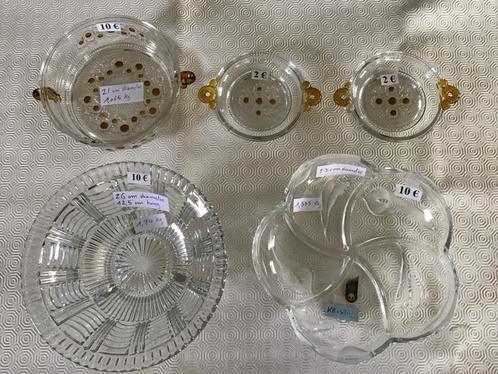 3 mooie glazen schalen aan 10 euro per schaal, Huis en Inrichting, Keuken | Servies, Zo goed als nieuw, Ophalen of Verzenden