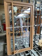 Houten voordeur met trekker NIEUW afrormosia/eucalyptus., Doe-het-zelf en Bouw, Ophalen, 120 cm of meer, Nieuw, Buitendeur