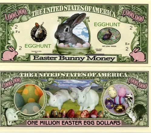 USA 1 million Easter Egg dollars - Easter Bunny Money - UNC, Timbres & Monnaies, Billets de banque | Amérique, Billets en vrac