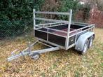 dubbelas aanhangwagen L2,57m B1,31m 750kg in nog goede staat, Auto diversen, Aanhangers en Bagagewagens, Ophalen, Gebruikt