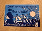 F Sticker café Strandjutter Sint Anneke Antwerpen Duvel bier, Verzamelen, Ophalen of Verzenden, Zo goed als nieuw, Merk