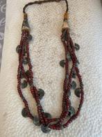 magnifique collier naga en corail rouge à 3 rangs, Enlèvement ou Envoi