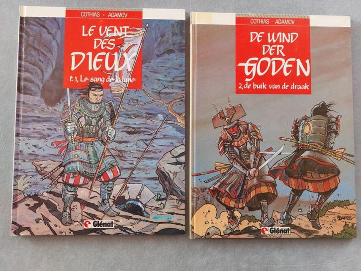 De wind der Goden 2 en Le vent des Dieux 1 Cothias Adamov HC, Boeken, Stripverhalen, Zo goed als nieuw, Meerdere stripboeken, Ophalen of Verzenden