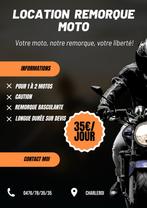 Location remorque moto, Ophalen