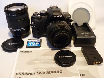 Olympus E-420, Zuiko Dig 2.0/50mm, Sigma 18-125mm beschikbaar voor biedingen