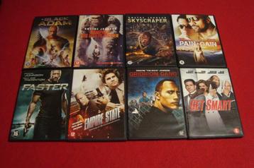 12 dvd's dwayne johnson disponible aux enchères