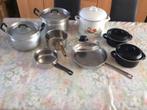 Te koop 7 kookpotten + braadpan met deksel, Huis en Inrichting, Keuken | Potten en Pannen, Overige materialen, Pot, Bus of Blik