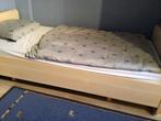 Eenpersoonsbed, Maison & Meubles, Chambre à coucher | Lits, Comme neuf, Beige, 90 cm, Bois
