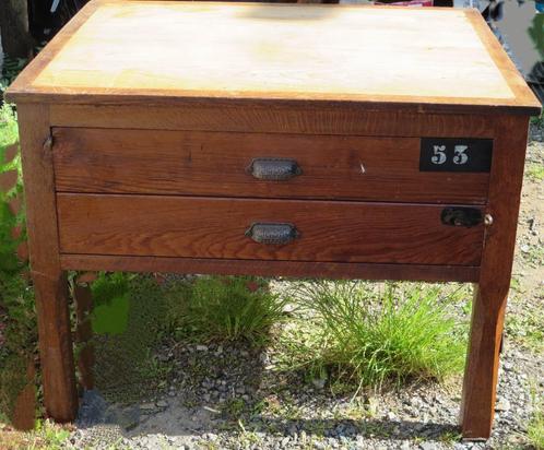 Table à dessin ancienne, Huis en Inrichting, Tafels | Salontafels, Gebruikt, 50 tot 75 cm, 50 tot 100 cm, 50 tot 100 cm, Vierkant