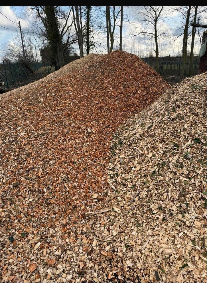 Houtsnippers schors bodembedekking snippers, Jardin & Terrasse, Bois de chauffage, Enlèvement