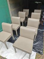 8 eetkamer stoelen in nieuwstaat, Huis en Inrichting, Ophalen, Zo goed als nieuw, Leer, Vijf, Zes of meer stoelen