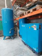 schroefcompressor Compair 7,5 met vat 2000L, Ophalen, Gebruikt, 800 liter/min of meer, 6 tot 10 bar