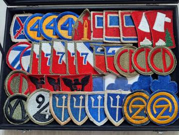 WWII US patch lot, 38 stuks! beschikbaar voor biedingen