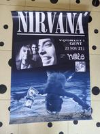 Nirvana Poster 1991 Vooruit Gent, Utilisé, Envoi