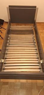 Super offre ! Lit 1 personne complet – sommier + matelas 💥, Maison & Meubles, Chambre à coucher | Lits, 90 cm, Gris, Structure anthracite et gris + matelas