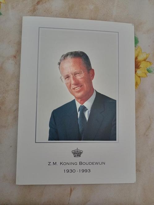 Bidprentjes Koning Boudewijn !!!, Verzamelen, Bidprentjes en Rouwkaarten, Bidprentje, Ophalen of Verzenden