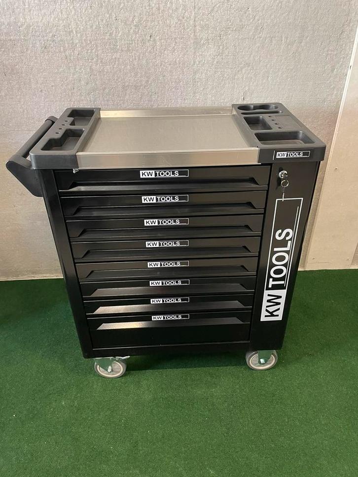 Nieuwe 8 lades gevulde KW-Tools gereedschapwagen, Auto diversen, Autogereedschap, Nieuw, Ophalen