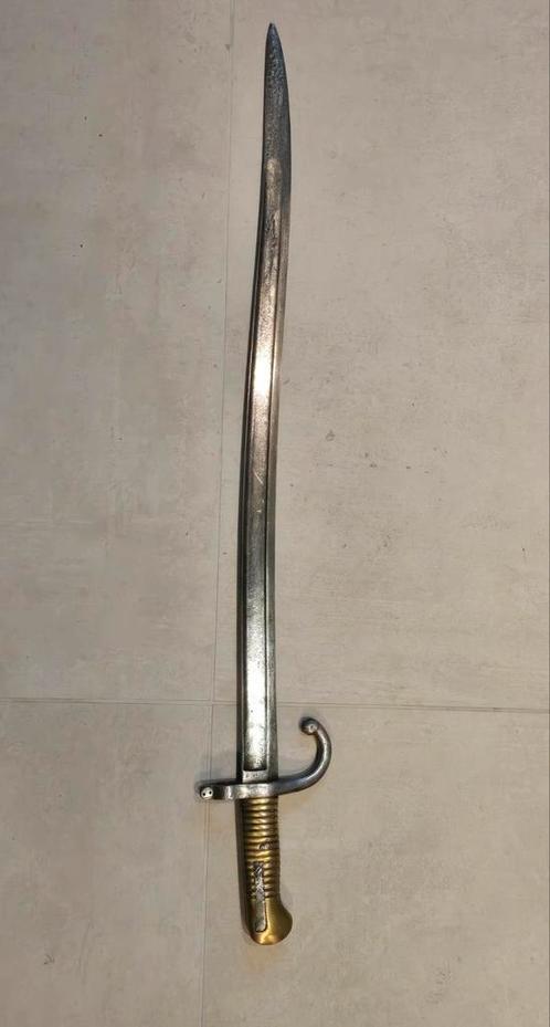 Zeer zeldzame authentieke Belgische Tersen bajonet 1868, Verzamelen, Militaria | Algemeen, Ophalen