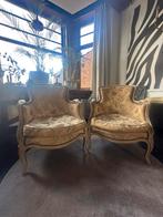 2 vintage Louis XV fauteuils – Franse stijl, mooie patina, Antiek en Kunst, Ophalen