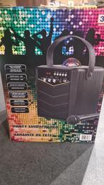 Karaoke speaker met disco lights, Ophalen, Zo goed als nieuw