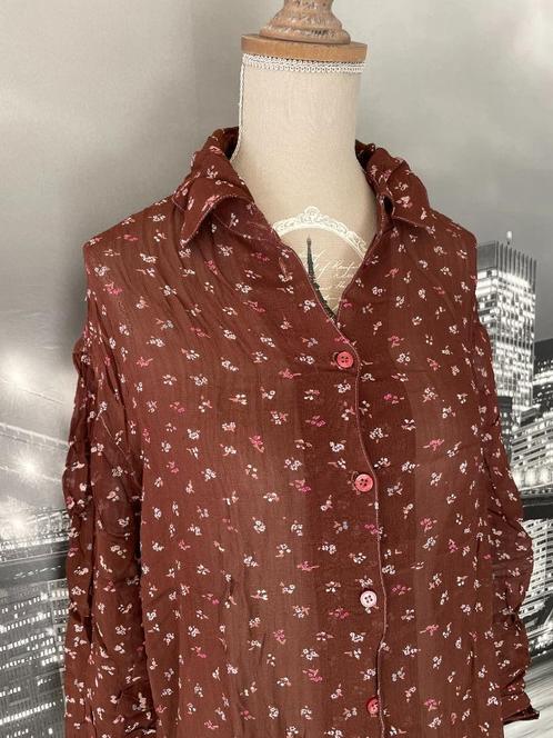 bruine blouse Mexx - 44 - lange mouwen, Vêtements | Femmes, Blouses & Tuniques, Porté, Taille 42/44 (L), Brun, Enlèvement ou Envoi