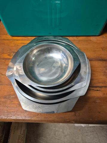 Keukenkommen inox 5 stuks, Enlèvement ou Envoi, Comme neuf, Inox