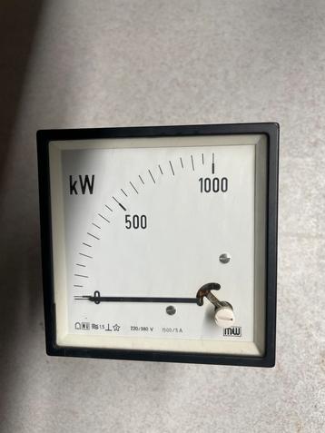 Analoog kW paneelmeter beschikbaar voor biedingen