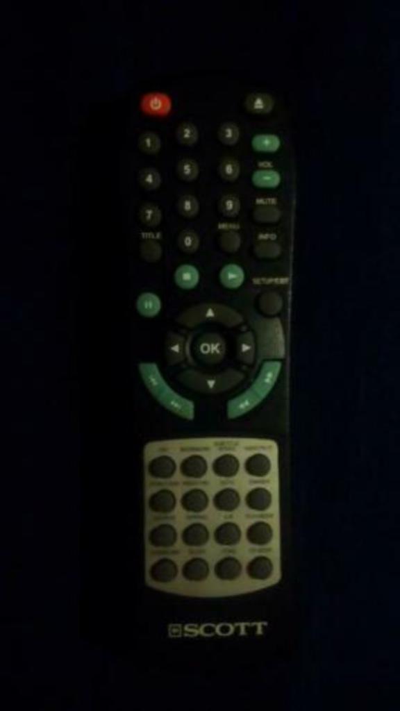 afstandsbediening - scott, Audio, Tv en Foto, Afstandsbedieningen, Zo goed als nieuw, Origineel, Dvd, Mediaspeler, Receiver of Versterker