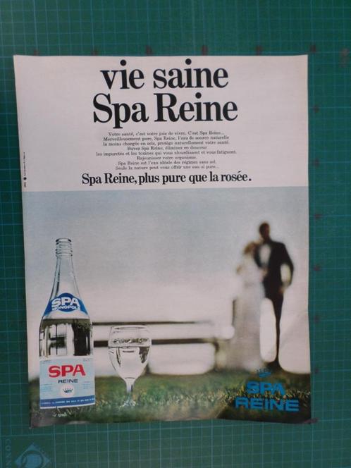 Spa monopole - publicité papier - 1970, Collections, Marques & Objets publicitaires, Utilisé, Autres types, Enlèvement ou Envoi