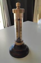 Thermometer met lederen basis, Huis en Inrichting, Woonaccessoires | Thermometers, Binnenthermometer, Nieuw, Ophalen