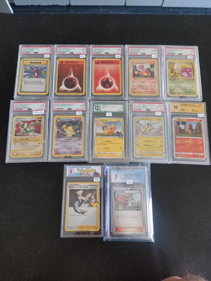Pokemon Slabs/pika/holo/shadowless, Hobby & Loisirs créatifs, Jeux de cartes à collectionner | Pokémon, Enlèvement ou Envoi