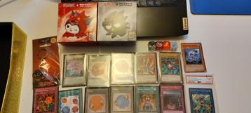 Yu GI oh lot (raw kaarten, PSA , merchandise..