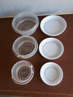 3 in elkaar passende plastiek potjes, Ophalen of Verzenden, Gebruikt