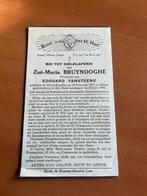 Rouwkaart Z. Bruynooghe  Nieuwkapelle + 1945, Verzenden, Rouwkaart