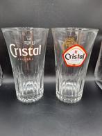 2 verres à bière Cristal, Comme neuf, Autres marques, Enlèvement ou Envoi, Verre ou Verres