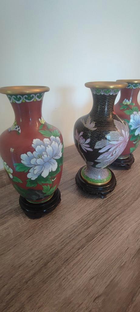 Cloisonne vazen, Antiek en Kunst, Antiek | Vazen, Ophalen of Verzenden