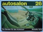 Autosalon in Buchform 26 Modelle 1975, Gelezen, Algemeen, Verzenden, Autosalon