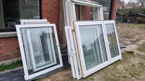 4 ramen, Doe-het-zelf en Bouw, Glas en Ramen, Zo goed als nieuw, Gevelraam of Ruit, 120 tot 160 cm, 160 cm of meer, Dubbelglas