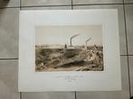 Gravure, reproductie, Carrières P.J. Wincqz Soignies, Ophalen of Verzenden, Zo goed als nieuw