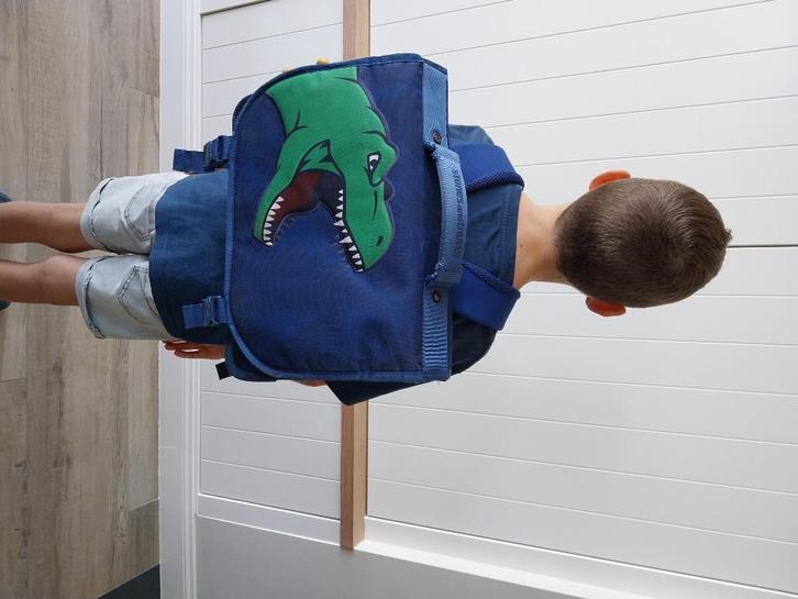 Boekentas, Handtassen en Accessoires, Tassen | Schooltassen, Gebruikt, Aktetas of Boekentas, 30 tot 40 cm, 30 tot 40 cm, Blauw